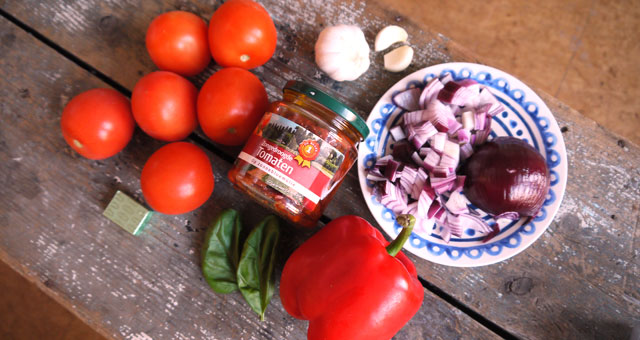 Ingrediënten tomatensoep